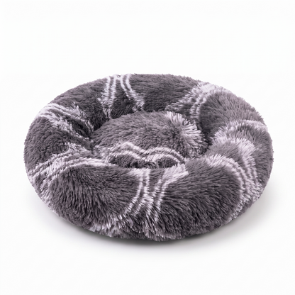 Colorful Cat Beds — Round Plush Cat Basket Bed