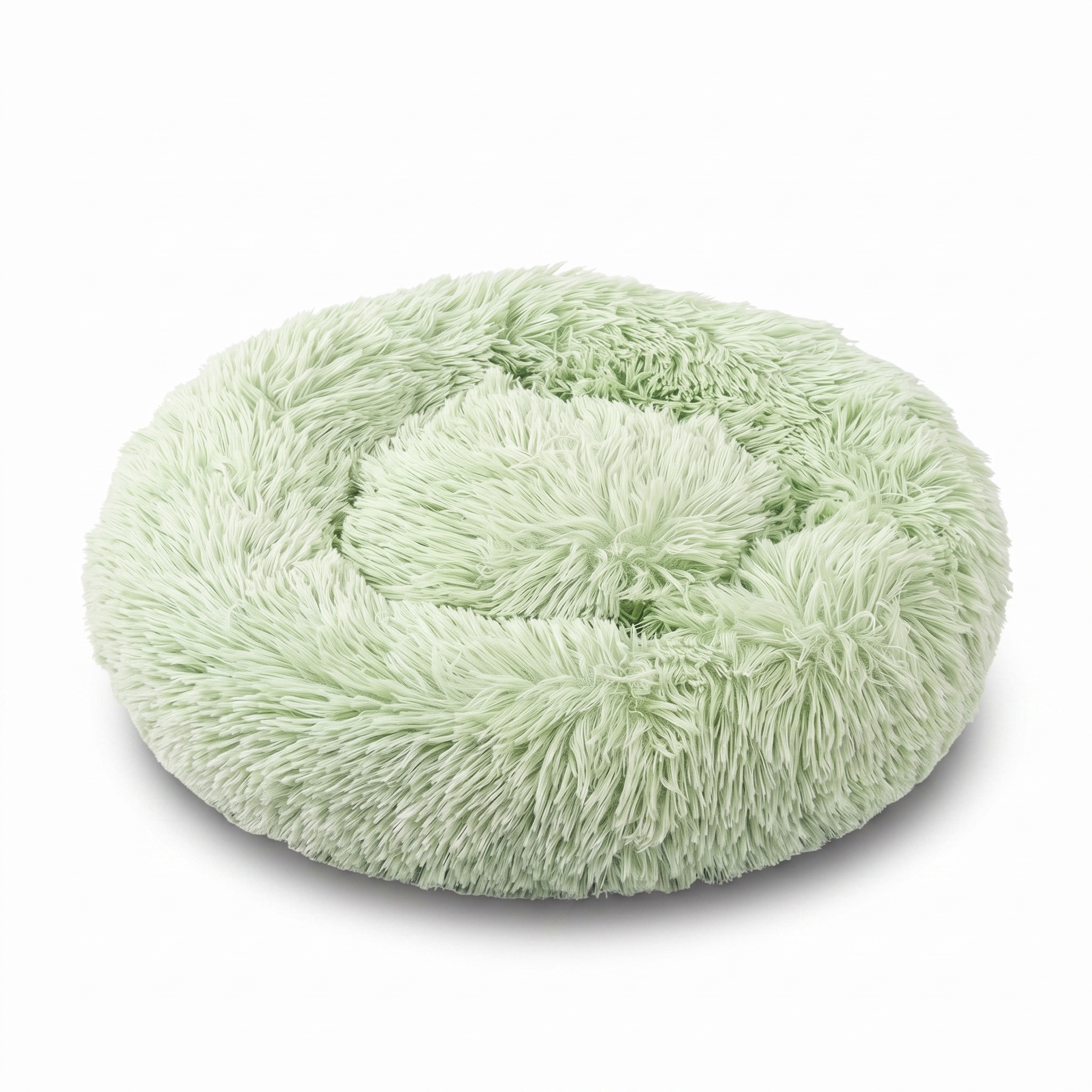 Colorful Cat Beds — Round Plush Cat Basket Bed