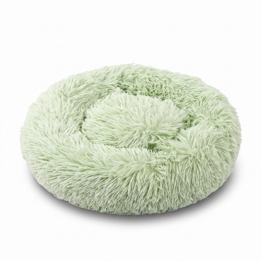 Colorful Cat Beds — Round Plush Cat Basket Bed