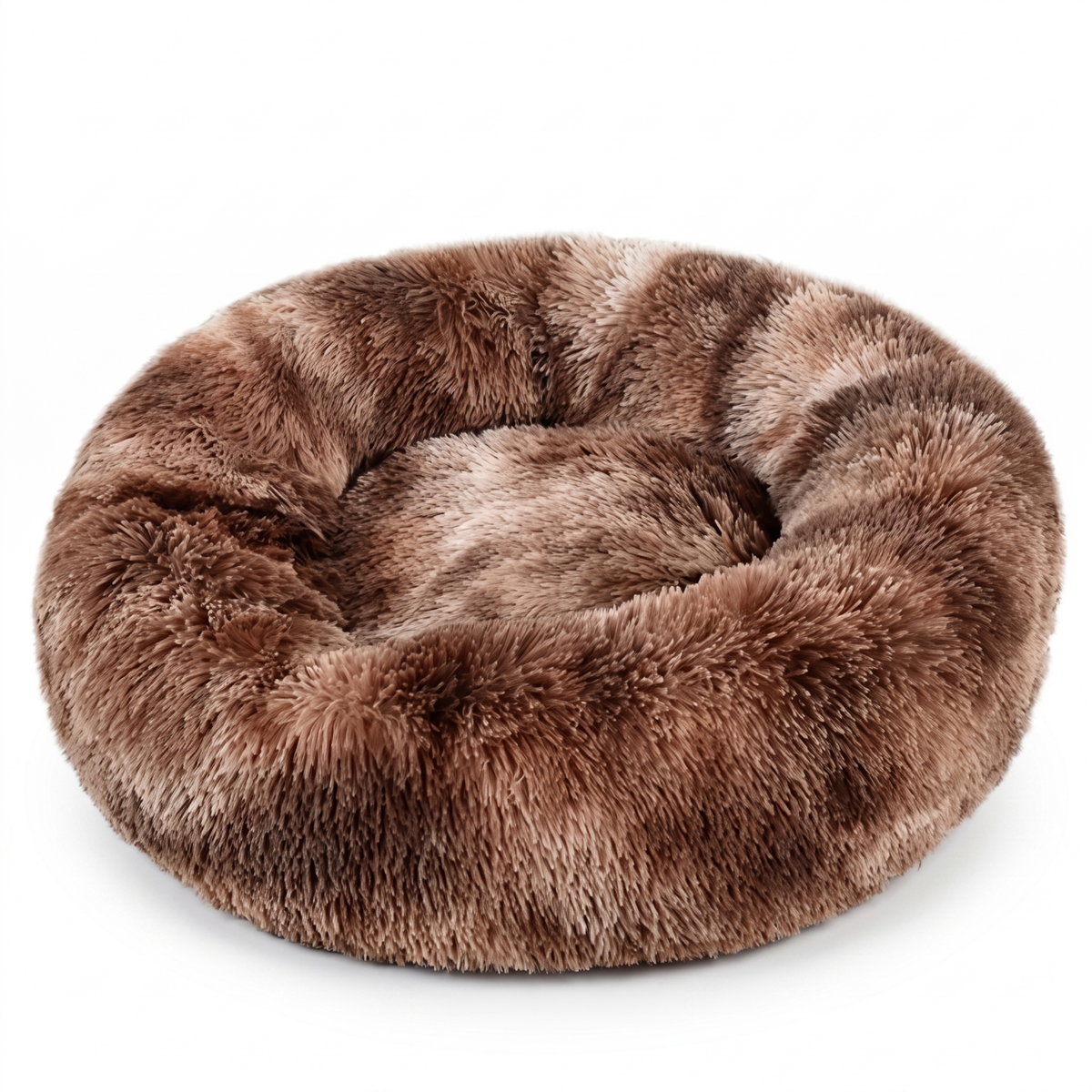 Colorful Cat Beds — Round Plush Cat Basket Bed