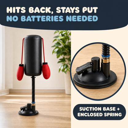 The Sparring Partner — Suction Cup Cat Boxing Toy