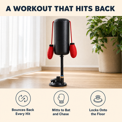 The Sparring Partner — Suction Cup Cat Boxing Toy
