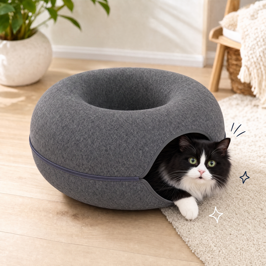 The Busy Cat Kit — Felt Tunnel Nest