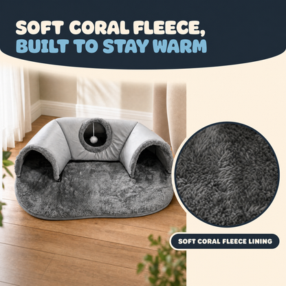 The Snuggle Tunnel — Warm Cat Nest Bed