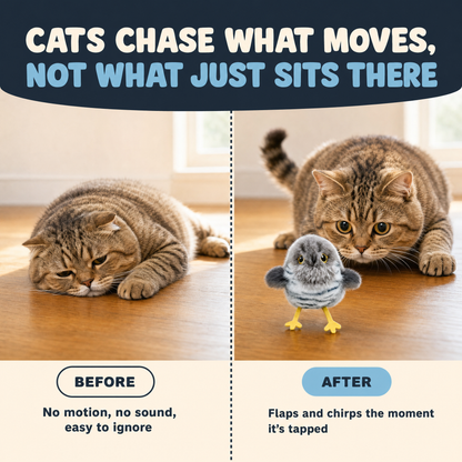 The Chirp — Flapping Plush Bird Cat Toy