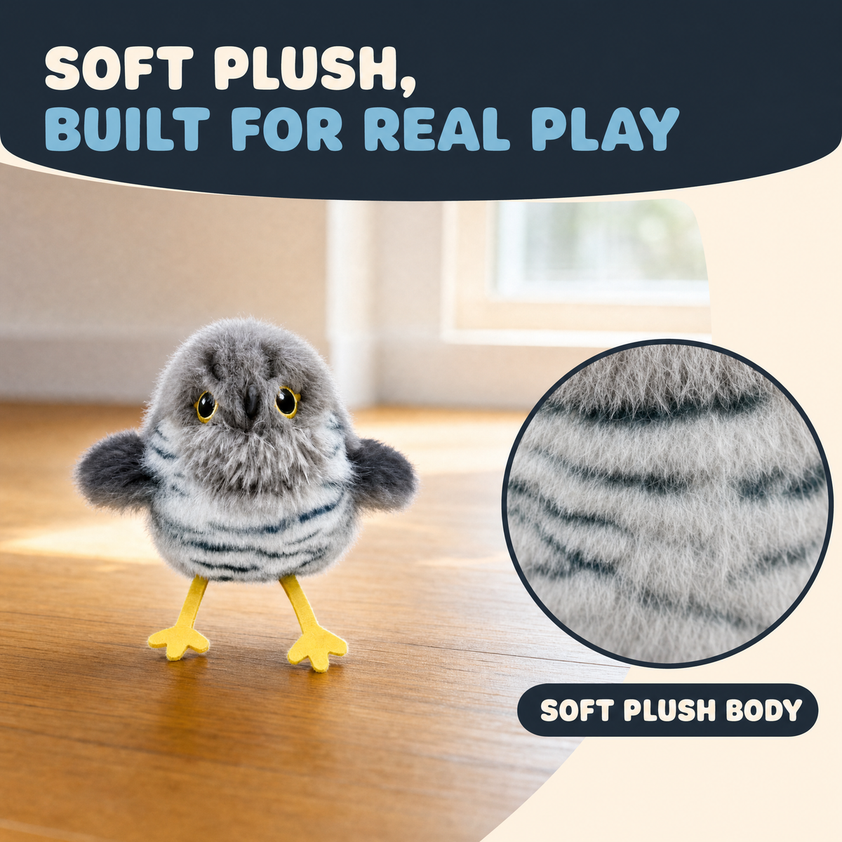 The Chirp — Flapping Plush Bird Cat Toy