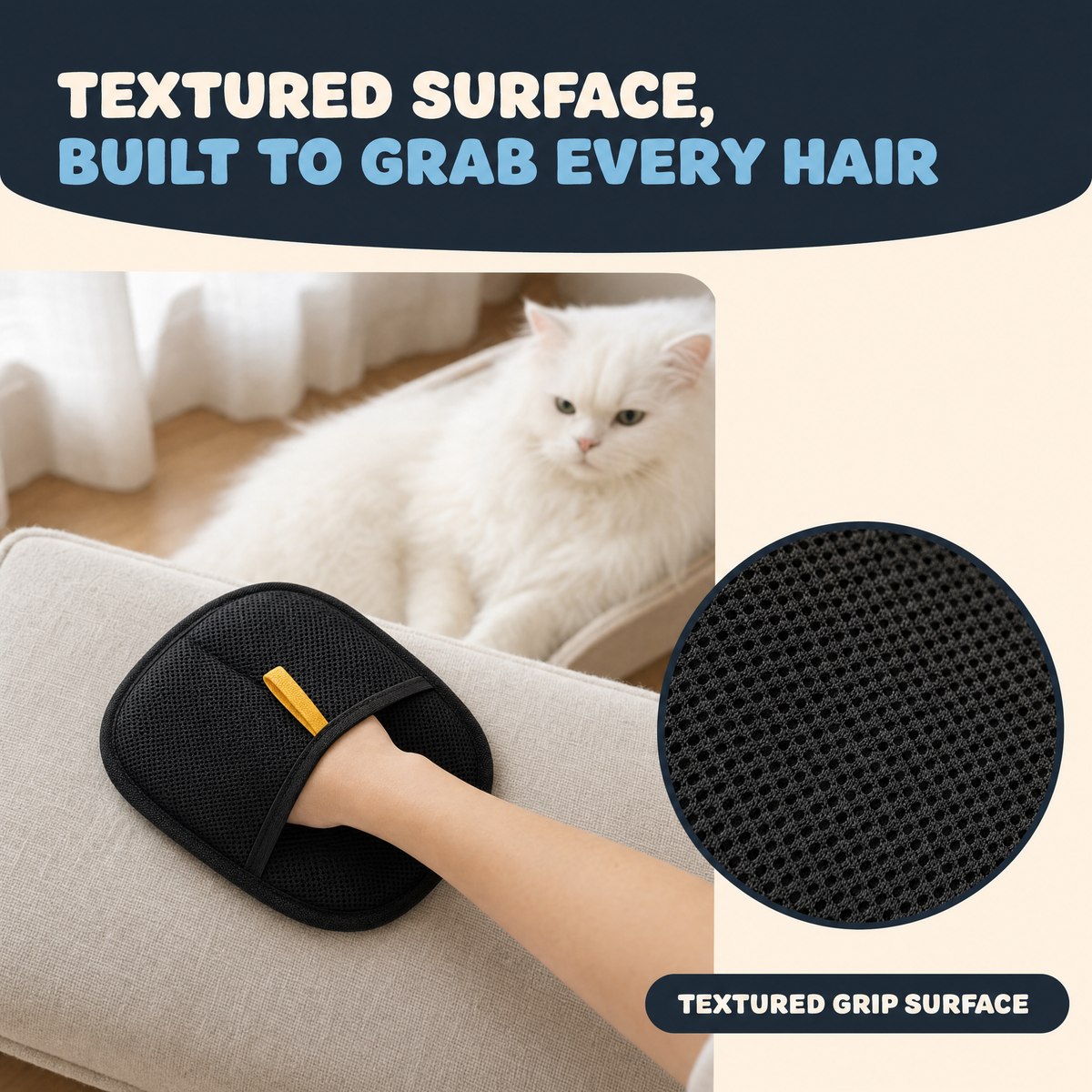 FurSwipe Reusable Pet Hair Remover Glove