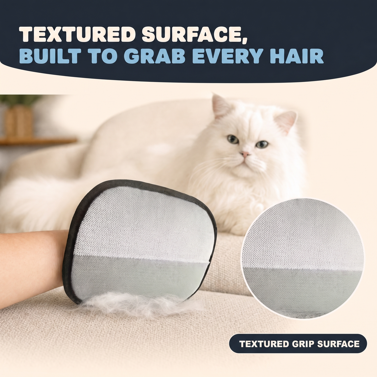 FurSwipe Reusable Pet Hair Remover Glove
