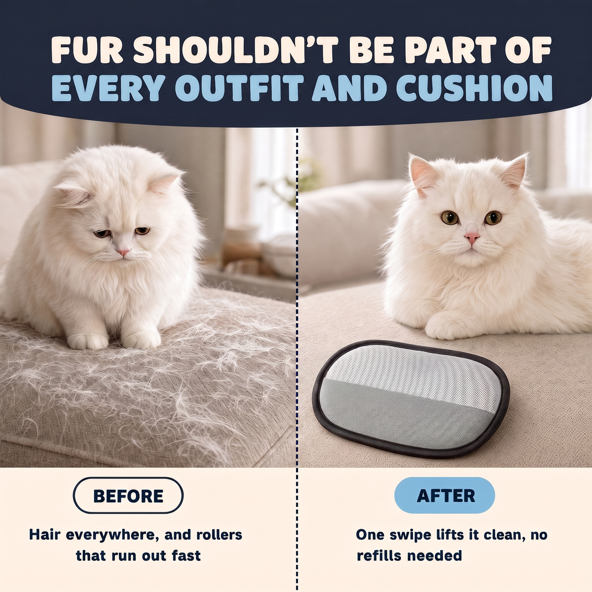 FurSwipe Reusable Pet Hair Remover Glove