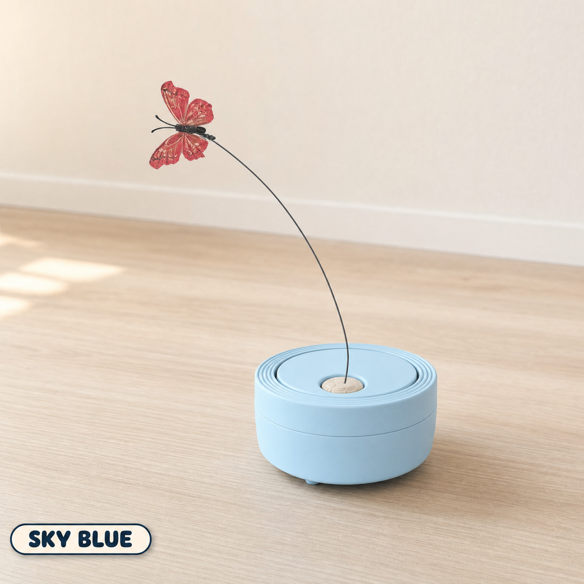 The Flutter in Sky Blue