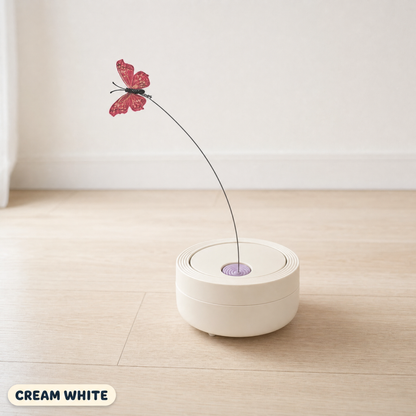 The Flutter in Cream White