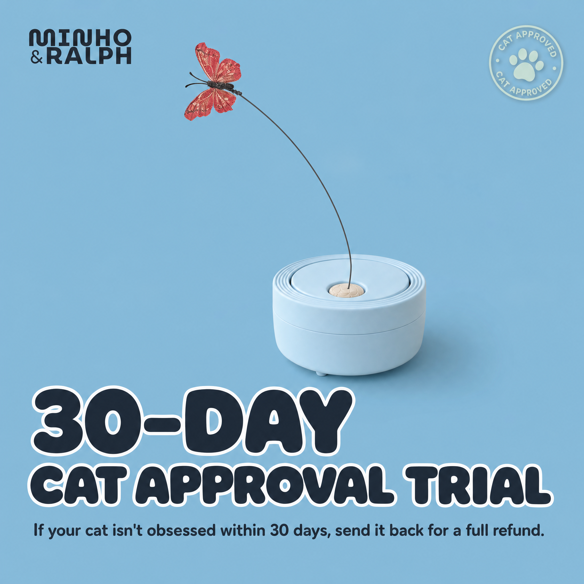 The Flutter 30-day cat approval trial guarantee