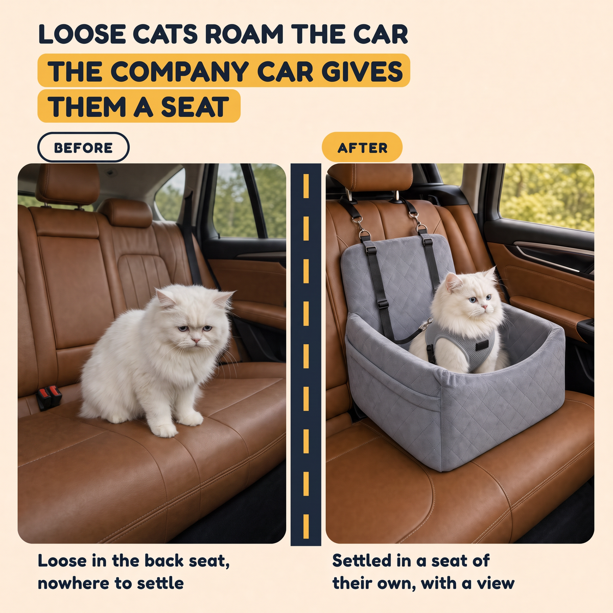 The Company Car: Washable Cat Car Seat