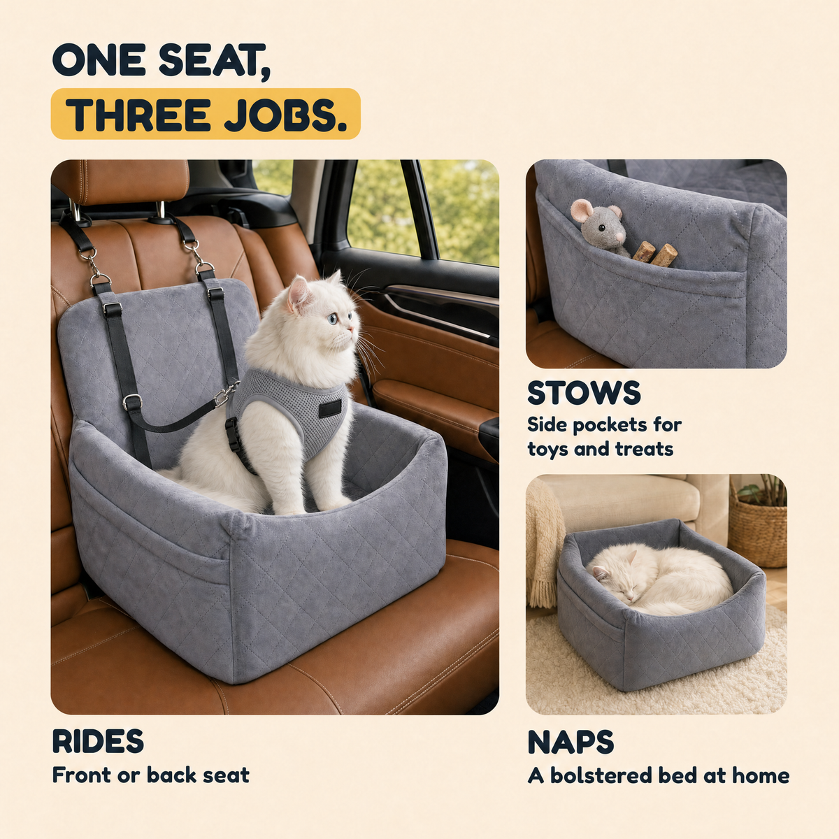 The Company Car: Washable Cat Car Seat