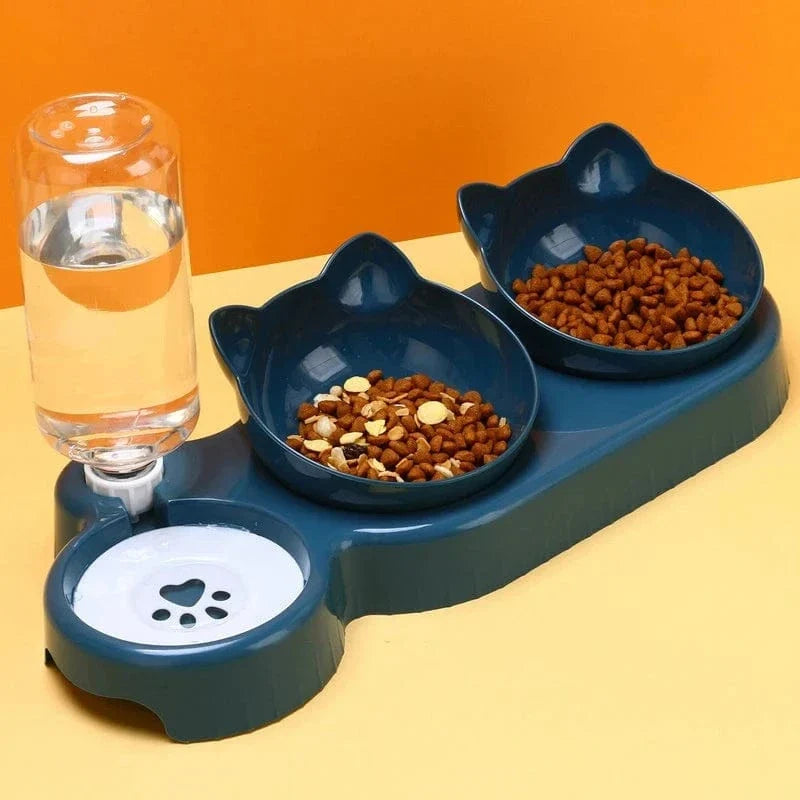 The Mealtime Station — 3-in-1 Cat Food & Water Feeder