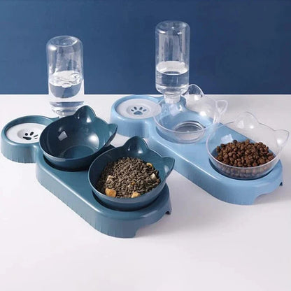 The Mealtime Station — 3-in-1 Cat Food & Water Feeder